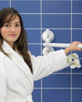 Mobeli Mobeli QuattroPlus wandsteun met 4 zuignappen