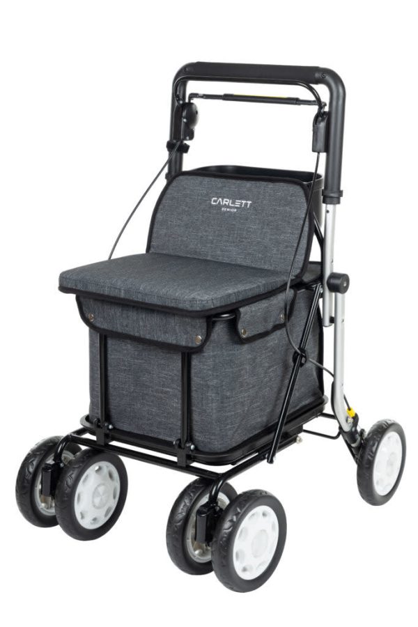 Carlett Boodschappen Rollator Antraciet Carlett Lett900