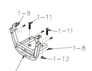 Vermeiren Voorbumper steun / beugel Mercurius 4D