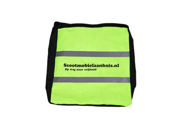Zorgtrader Fluorescerende boodschappentas voor uw scootmobiel
