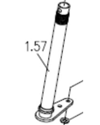 Excel Galaxy II Stuurstang / balhoofd compleet Galaxy II - 4 wiel