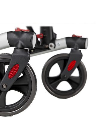 Wheelzahead Rode reflectors voor de zijkant van de voorvork van uw Wheelzahead rollator (2 stuks)