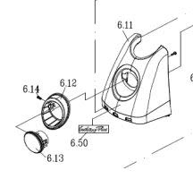 Excel Voorkap cover, Kite Blue Galaxy Plus  - Tweedehands