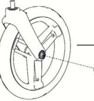 Gemino Afdekkap t.b.v. achterwiel, Gemino 20/30/60/Vork Emineo