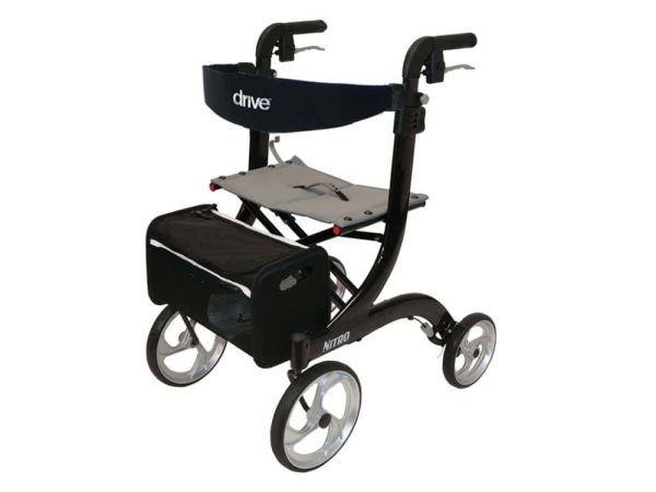 Drive rollator nitro - zwart - Gebruikerslengte: 1.60m - 1.80m