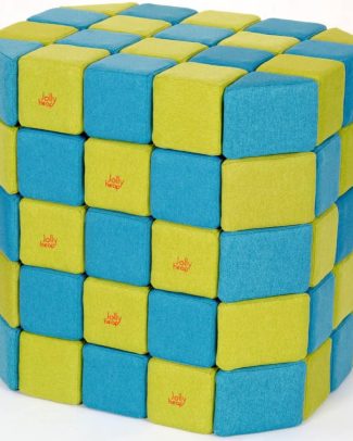 Magnetische blokken JollyHeap® - educatief speelgoed - blauw/groen