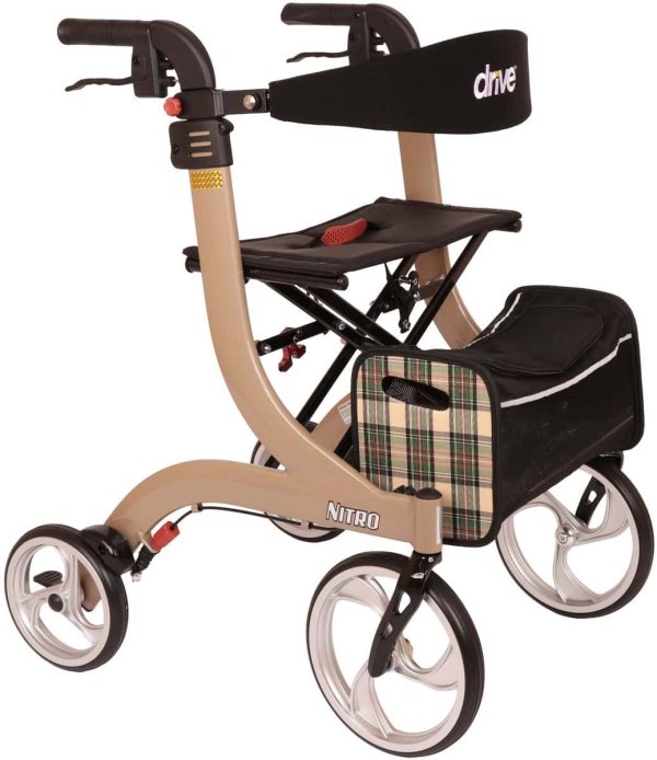 Drive premium rollator - champagne - Large