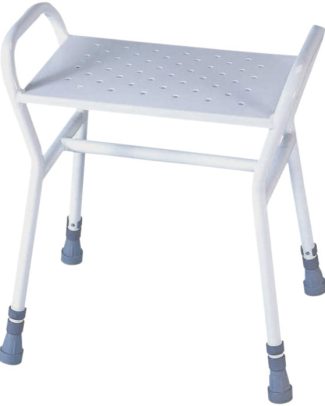 Aidapt douchekruk metaal - tot 190 kilo - 36x52,5x70 cm - verstelbaar