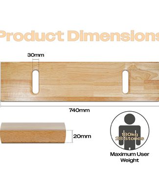 Houten transferbord voor Patiënten