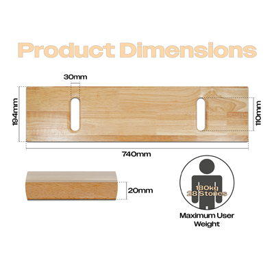Houten transferbord voor Patiënten