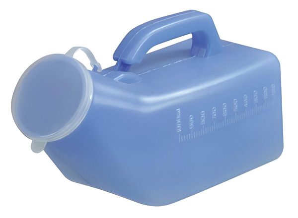 Aidapt - Urinaal voor mannen - Handvat - Blauw