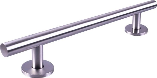 Aidapt RVS Rechte Steungreep Geborstelde Afwerking- 62 cm