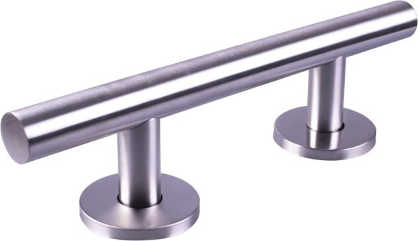 Aidapt RVS Rechte Steungreep Geborstelde Afwerking - 35,5 cm