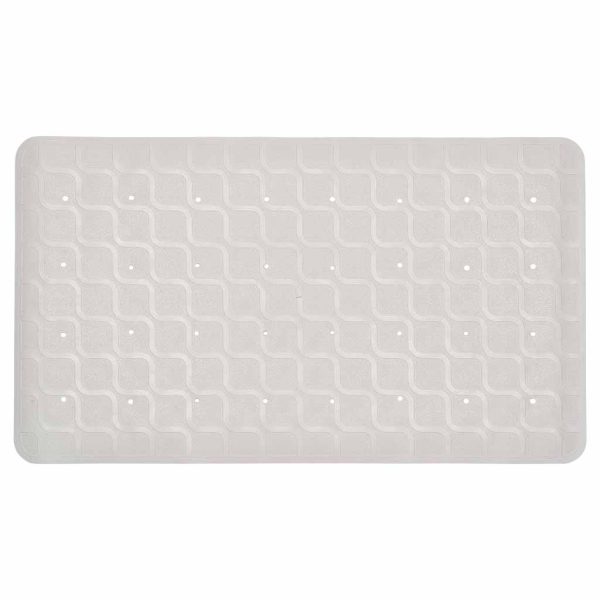 Badmat / Douchemat antislip 70 x 40 cm | Kleur: Beige | Met zuignappen | Hoogwaardig rubber