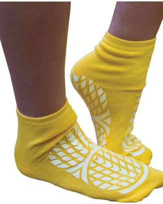 Aidapt anti slip sokken dubbelzijdig - small - Geel