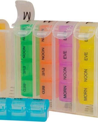 Aidapt pop-up 7 dagen pil opbergdoos - multi kleuren