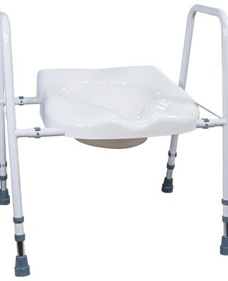 Aidapt Solo President Breedte Verstelbare Toiletzitting en Frame - Plat Verpakt