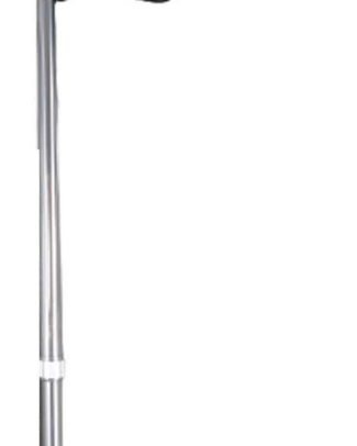 Wandelstok verstelbaar 73 -96 cm zilver