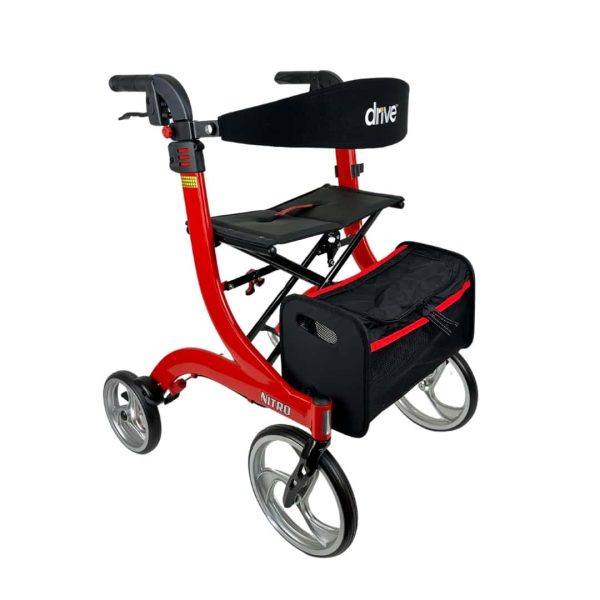 Drive premium rollator - rood - Large