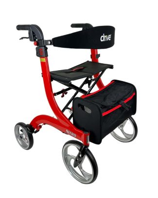 Drive premium rollator Nitro - Rood - Medium