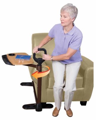 Draaibaar tafeltje Assist a Tray | Stander | Stoeltafel | Wegdraaibaar | Sta-op steun | Tafelblad Beuken | PR60189