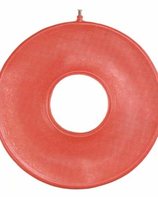 Opblaasbaar rubberen ringkussen | Diameter 41 cm | Donut zitkussen | Zitring | Rood | PR20616