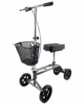 Kniestep - Kniefiets - Knee walker | Met handrem | In hoogte verstelbaar | Bij blessure aan voet of been | mobiliteitshulpmiddel