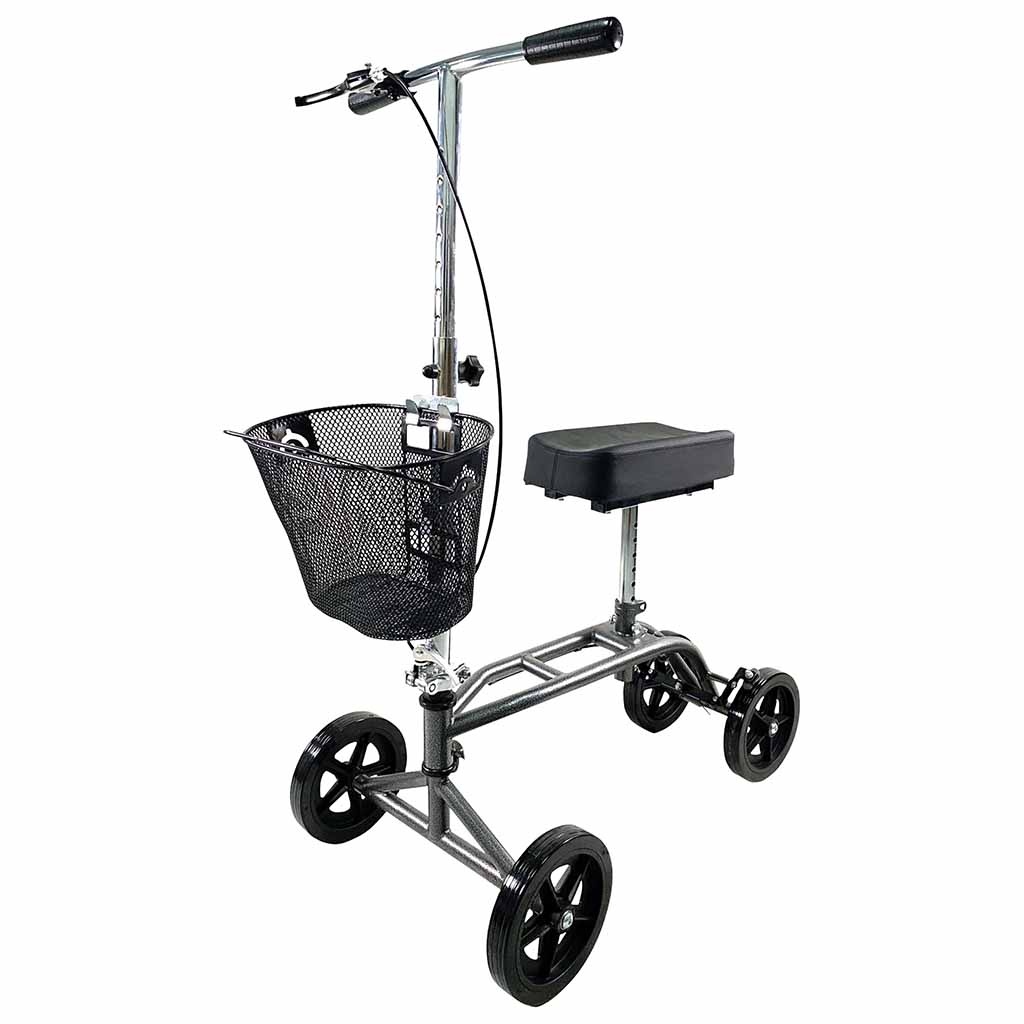 Kniestep - Kniefiets - Knee walker | Met handrem | In hoogte verstelbaar | Bij blessure aan voet of been | mobiliteitshulpmiddel