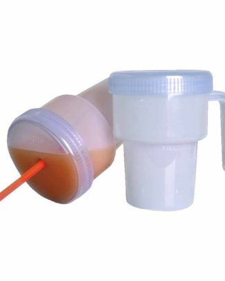 Kennedy anti-lek drinkbeker | Met handvat | Inhoud: 200 ml | Voor warme en koude vloeistof | PR65025
