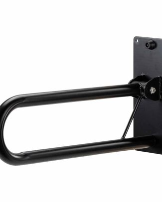 Toiletbeugel opklapbaar 56 cm - Mat zwart