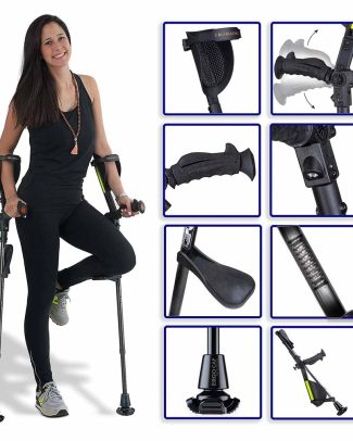 ERGOBAUM 7G opvouwbare elleboogkrukken (per paar)