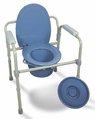 Toiletstoel met armsteunen in hoogte verstelbaar
