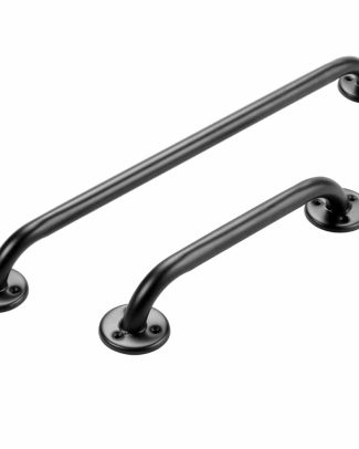 Wandbeugel Mat Zwart | Lengte: 45 cm | Gecoat staal | Schroefmontage | Max. belasting 100 kg | Wandbeugels | Voor Badkamer en Toilet
