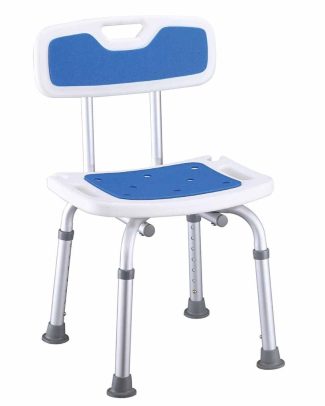Douchestoel met antislip en douchekophouders | In hoogte verstelbaar 36 - 52 cm | Douchestoelen | max. gebruikersgewicht 136kg