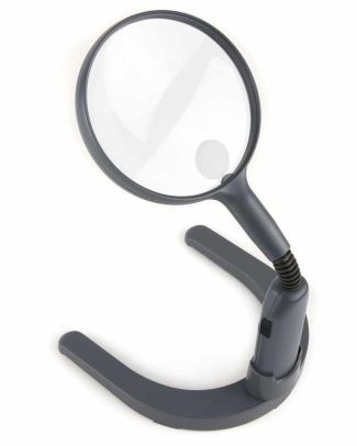 Vergrootglas staand met led-verlichting - 11cm diameter - x2/x3,5