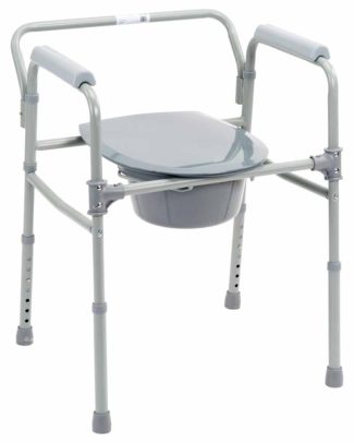 Toiletstoel, Postoel 3-in-1, inklapbaar