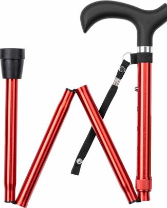 Wandelstok opvouwbaar - Rood