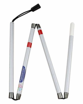 Herkenningsstok opvouwbaar in 4 delen - lengte 95 cm | Ambutech