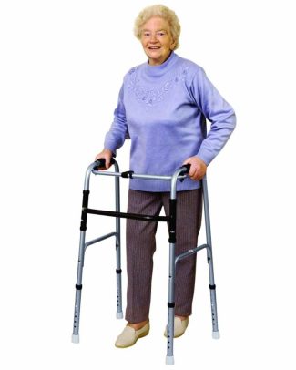 Opvouwbaar looprek luxe | In hoogte verstelbaar van 78 - 96 cm | Max. gebruikersgewicht 120 kg | Aluminium | Gewicht 2,4 kg | PR30180-SL | Able2