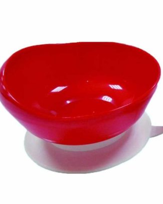 Scooper Bowl | Eetkom | Rood | Voorkomt schuiven | Onbreekbaar | Met hoge randen | PR65004-R