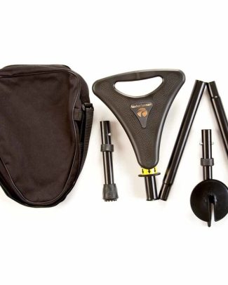 Elite Seat Packaway - zwart | Wandelstok met zitje | Opvouwbaar | Met opbergtas | Aluminium | Mobiliteit | LLP001-BK