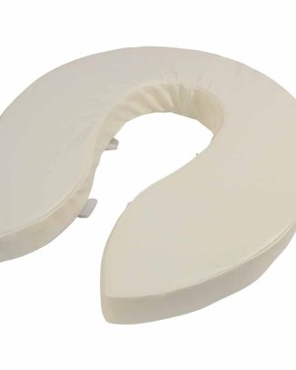 Toiletkussen 10 cm | Toiletverhoger | Zachte zitting toilet | Kleur: Wit | Afmetingen 41 x 35,5 cm