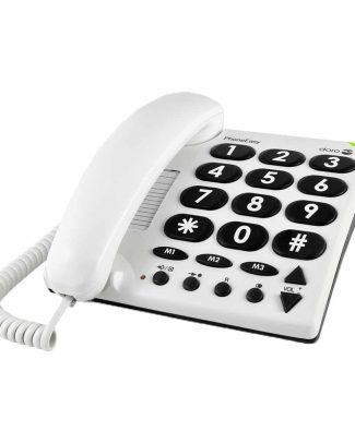 PhoneEasy Seniorentelefoon met grote toetsen voor eenvoudig gebruik - 3 directe oproep toetsen voor familie | Doro