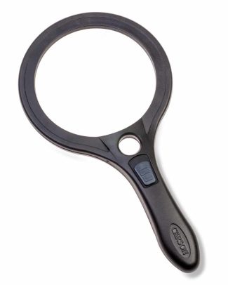 Vergrootglas rond met ledverlichting 10.5 cm | vergroot 2 maal | Loep | Vergrootglazen | CAAS95
