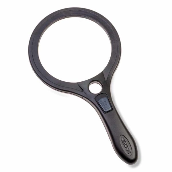 Vergrootglas rond met ledverlichting 10.5 cm | vergroot 2 maal | Loep | Vergrootglazen | CAAS95
