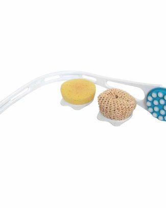 Body care set Plus | Voor wassen, scrubben en lotion | Met gebogen steel | Variabel in lengte | Persoonlijke verzorging | SGL2019
