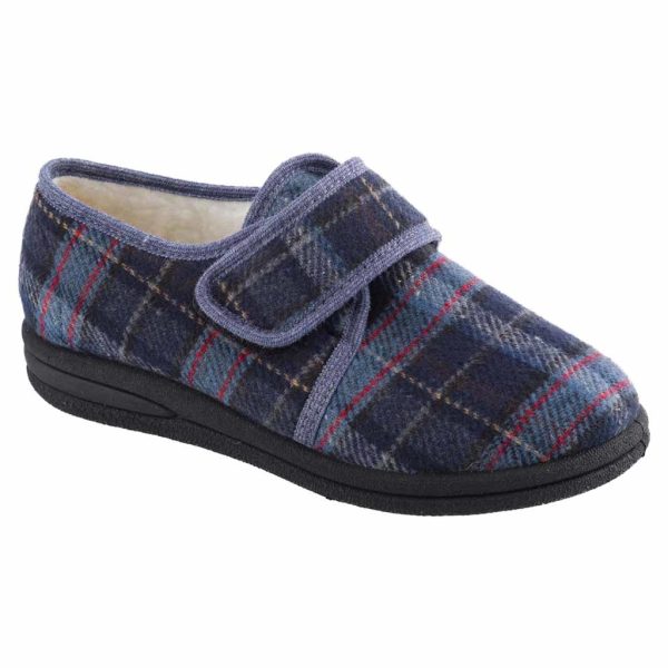 Pantoffel geruit laag model | Kies uw maat : Maat 42 | MSF