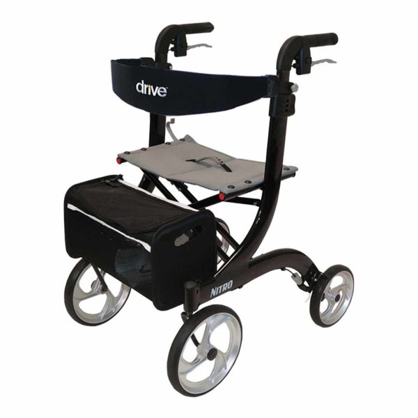 Rollator Nitro Medium Zwart (7 kg) | Drive