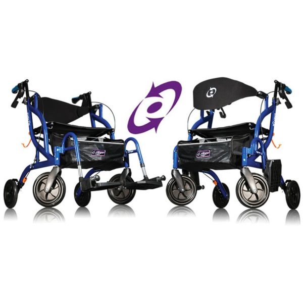 Fusion rollator en rolstoel in een (7,7 kg) | Airgo