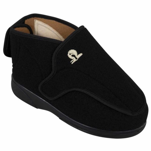 Verbandschoen Victory | Zwart | Maat 45 | Unisex | Brede schacht en pasvorm | Nature Comfort | PI02145-BK